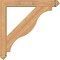 Ekena Millwork Funston Arts and Crafts Smooth Bracket w/ Offset Brace, Western Red Cedar, 5 1/2"W x 34"D x 34"H BKT0604X34X34FST03SWR - alternate 3